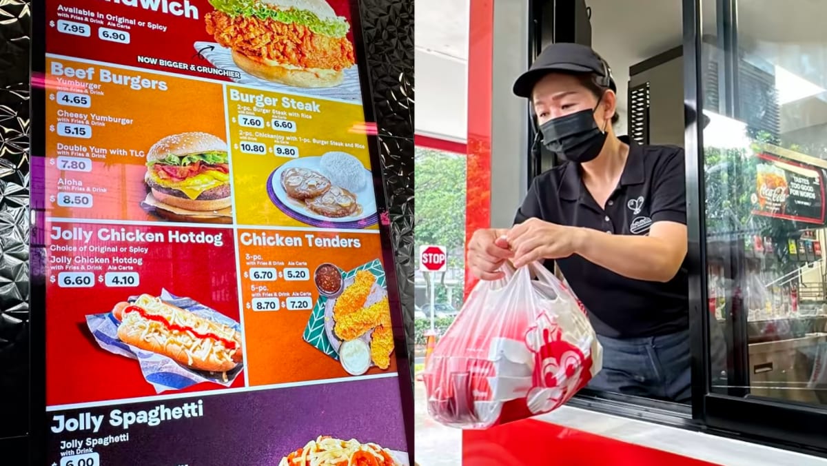 First look Jollibee opens fast food drivethru at a petrol station in Jurong CNA Lifestyle